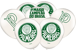 Balão Festa Palmeiras - 25 unidades - Festcolor Festas