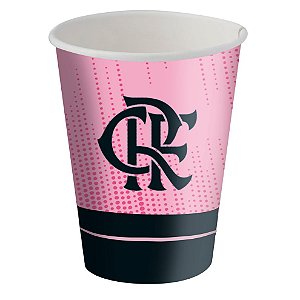 Copo de Papel 200ml Festa Flamengo Rosa - 08 unidades - Festcolor -  Festas