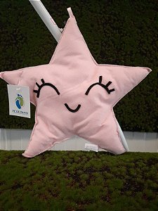Estrela Color Rosa em Feltro G - 01 unidade - Pé de Pano - Rizzo Embalagens