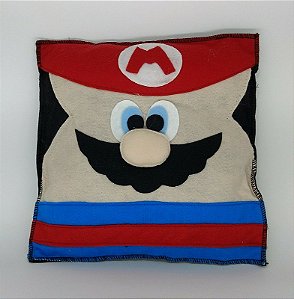 Almofada Mario em Feltro - 01 Unidade - Pé de Pano - Rizzo Festas