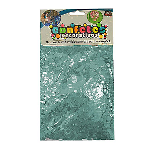 Confete Mini Picadinho 25g - Azul Claro Dupla Face - Rizzo Balões