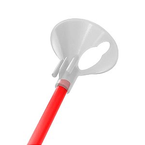 Suporte para Balão 33cm - Vermelho - 10 Unidades