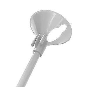 Suporte para Balão 33cm - Prata Perolizado - 10 Unidades