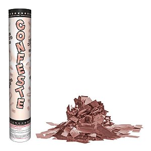 Lança Confete Confeste Laminado Colors Rosa Ouro - 30 cm - Mundo Bizarro