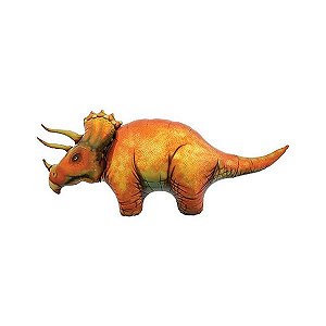 Balão de Festa Microfoil 50" 127cm - Dinossauro Triceratops - 01 Unidade - Northstar Balloons - Rizzo Balões