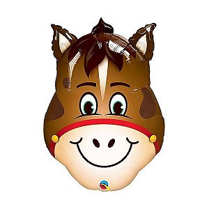 Balão de Festa Microfoil 32" 81cm - Cavalo - 01 Unidade - Qualatex - Rizzo Balões