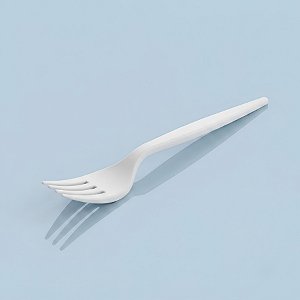 Garfo Para Refeição - Branco - 15,5cm - 50 unidades - Plastilânia - Rizzo