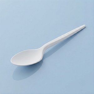 Colher Para Sobremesa - Branco - 12,5cm - 50 unidades - Plastilânia - Rizzo