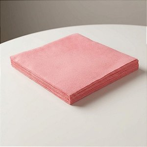 Guardanapo Liso Folha Dupla - Rosa Claro - 32x32cm - 20 unidades - Rizzo