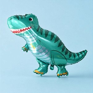 Balão de Festa Metalizado 96x79 - Dinossauro - 1 unidade - Rizzo