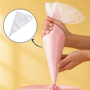 Saco de Confeitar Descartável Grande  - 33x23x36,5cm - 10 unidades - Rizzo