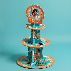 Suporte Para Doces - Moana - 44,5x29cm - 1 unidade - Disney Original - Rizzo