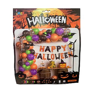 Kit Balões Halloween - Happy Halloween - Kit com 53 Balões - 1 unidade - Rizzo