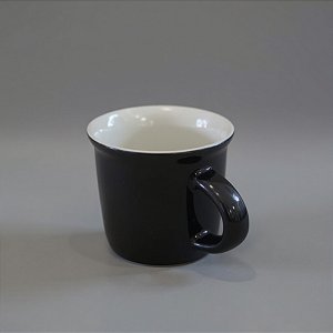Caneca de Porcelana - Preto - 70ml - 1 unidade - Rizzo