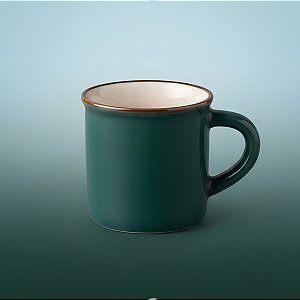 Caneca de Porcelana - Verde Escuro - 70ml - 1 unidade - Rizzo