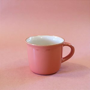 Caneca de Porcelana - Rosa Escuro - 70ml - 1 unidade - Rizzo