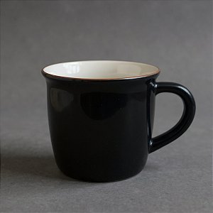 Caneca de Porcelana - Preto - 140ml - 1 unidade - Rizzo