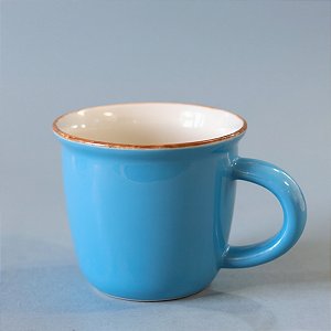 Caneca de Porcelana - Azul - 140ml - 1 unidade - Rizzo