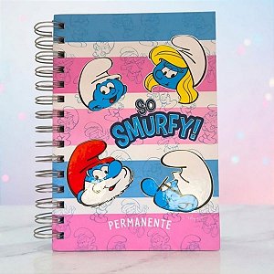 Agenda Permanente - Smurfs - 13x19cm - 388 Páginas - 1 unidade - DAC - Rizzo