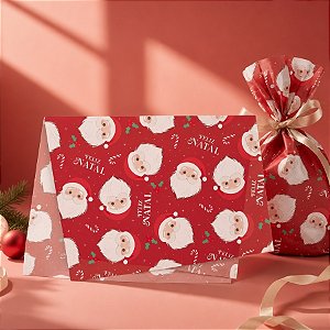 Papel Seda - 49x69cm - Surpresa do Noel - 10 unidades - Cromus - Rizzo