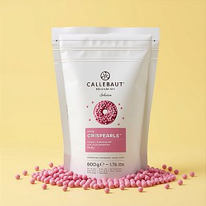 Chocolate Belga Callebaut - Crispearls Ruby - 800g  - 1 unidade - Callebaut  - Rizzo