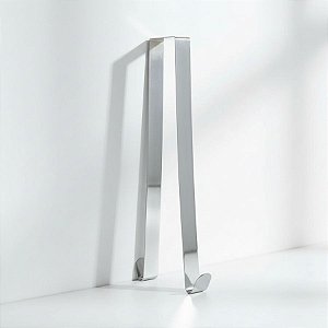 Gancho Suporte Para Guirlanda - Prata - 30,5x2,5x13,5cm - 1 unidade - Cromus - Rizzo