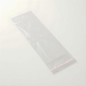 Saco Adesivado com Furo - 8,5x20cm - 100 unidades - Rizzo