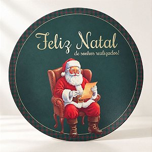 Sousplat de Natal - Sonhos Realizados - 38cm - 1 unidade - Rizzo