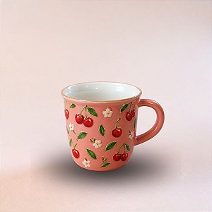 Caneca de Porcelana Personalizado Frutinhas - Cereja - 70ml - 1 unidade - Rizzo