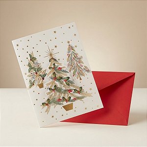 Cartão de Natal Musical Decorado - Árvore Decorada - 14,5x20cm - 1 unidade - Rizzo