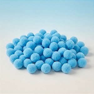 Pompom Decorativo Azul - 1,5cm - 100 unidades - Rizzo