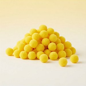 Pompom Decorativo Amarelo - 1,5cm - 100 unidades - Rizzo