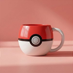 Caneca de Ceramica 3D Pokebola - 450ml - 1 unidade - Zonacriativa - Rizzo