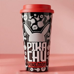 Copo Térmico com Tampa - Pokemon Metal Meltdown - 520ml - 1 unidade - Zonacriativa - Rizzo