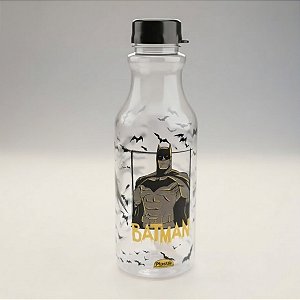 Garrafa Retrô - Batman - Transparente - 500ml - 1 unidade - Plasútil - Rizzo
