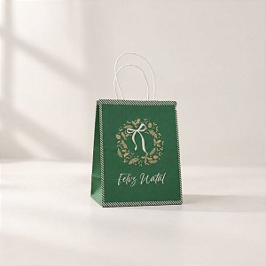 Sacola de Papel - Fundo Largo - Essência - Verde - PP 20x16x11cm - 10 unidades - Cromus - Rizzo