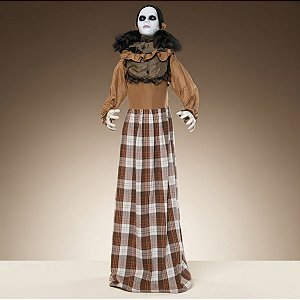 Enfeite Decorativo De Halloween Com Som, Luz e Movimento - Boneca Louise - 1,60m - 1 unidade - Cromus - Rizzo