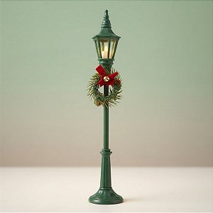 Enfeite Decorativo De Natal - Poste com Guirlanda e LED - Verde - 10x47,5x10cm - 1 unidade - Cromus - Rizzo