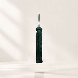Tassel Decorativo Artesanal - Verde - 15cm  - 1 unidade - Cromus - Rizzo