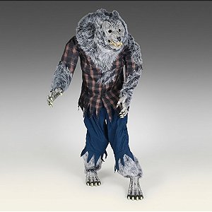 Enfeite Decorativo De Halloween Com Som, Luz e Movimento - Lobisomem Boris - 2,10m - 1 unidade - Cromus - Rizzo