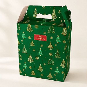 Caixa Maleta para Presente - Natal - 31x21cm - 10 unidades - Regina - Rizzo