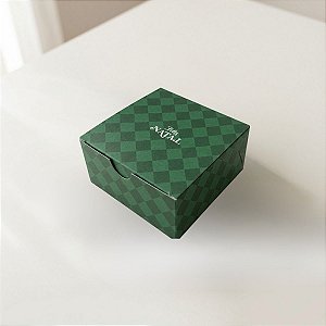 Caixa para 4 Doces - Natal Origem - Verde - 9x9cm - 10 unidades - Regina - Rizzo