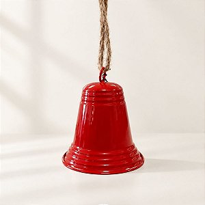 Enfeite para Pendurar de Natal - Sino Vermelho - 14cm - 1 unidade - Rizzo