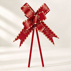 Laço Pronto - Essência - Vermelho - 2,2x42cm - 10 unidades - Cromus - Rizzo