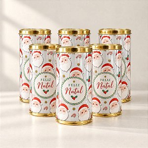 Lata Clean de Natal - Surpresa do Noel - 9x16,5cm - 6 unidades - Cromus - Rizzo