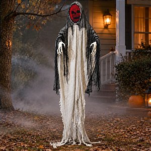 Enfeite Decorativo De Halloween Com Som, Luz e Movimento - Fantasma Max - 210cm - 1 unidade - Cromus - Rizzo