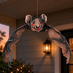 Enfeite Decorativo de Halloween para Pendurar - Morcego Carnívoro - M 35x78x13cm - 1 unidade - Cromus - Rizzo