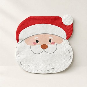 Guardanapo De Papel Natalino - Papai Noel Feliz - 32cm - 10 unidades - Rizzo