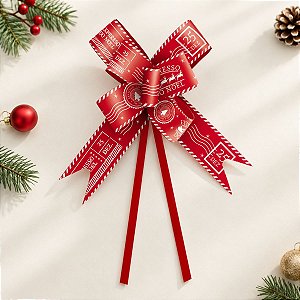 Laço Pronto - PostMark - Vermelho - 2,2x42cm - 10 unidades - Cromus - Rizzo