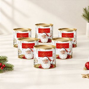 Lata Clean de Natal - Natal Afetivo - 10x7cm - 6 unidades - Cromus - Rizzo